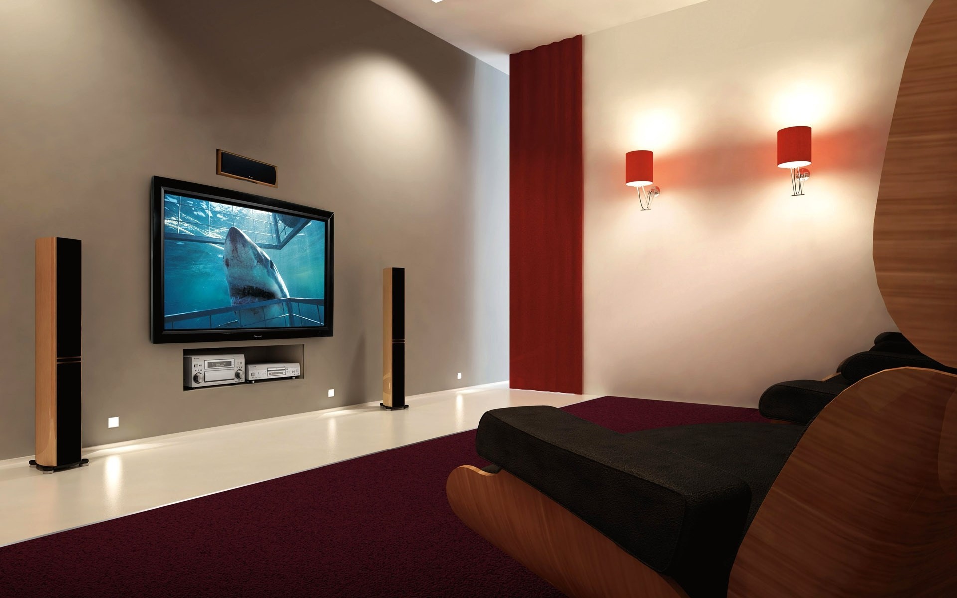 home theater soggiorno divano