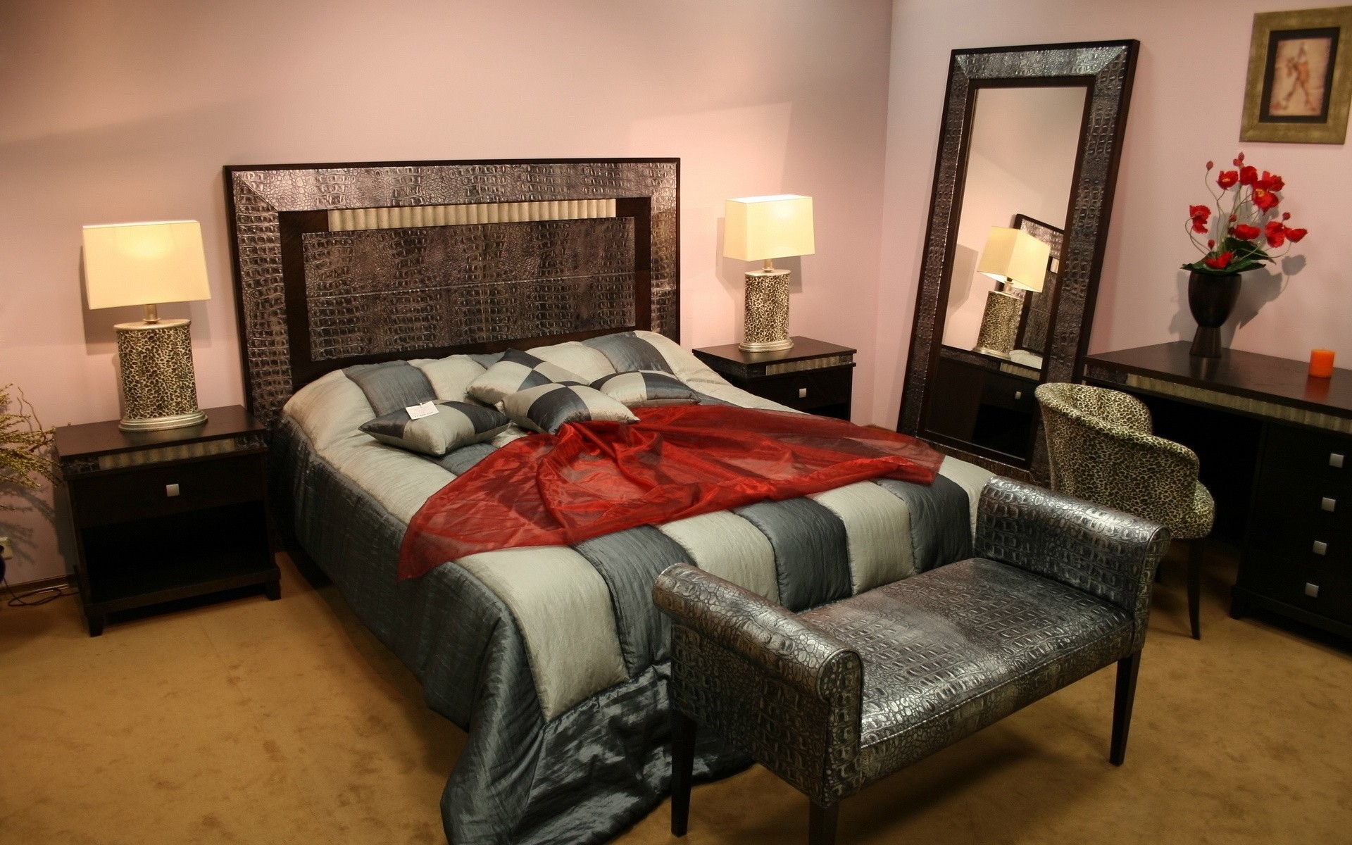 design bett stil kissen salon schlafzimmer