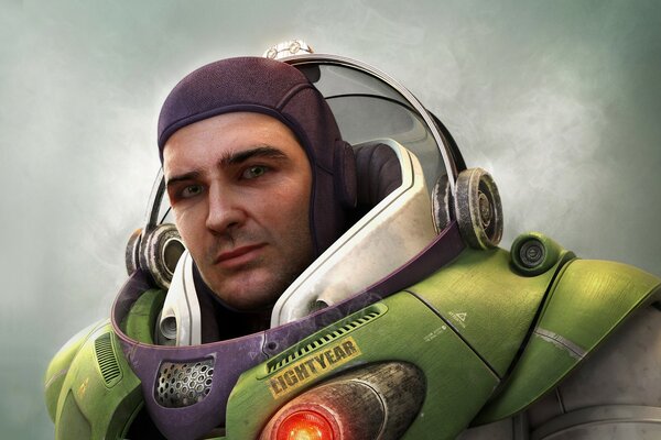 cosmonaut Buzz Lightyear from the cartoon toy Story 