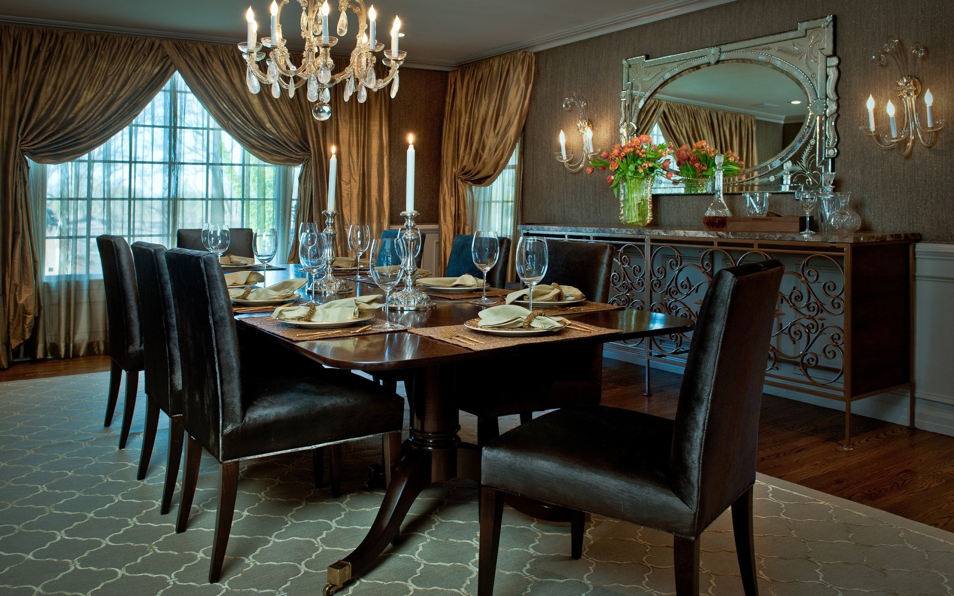 design room house style villa dining salon