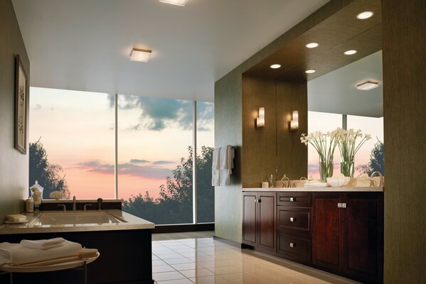 Bathroom in a modern design