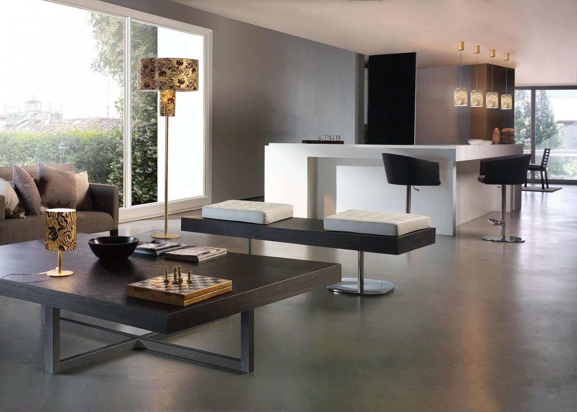 appartamento salone stile design casa