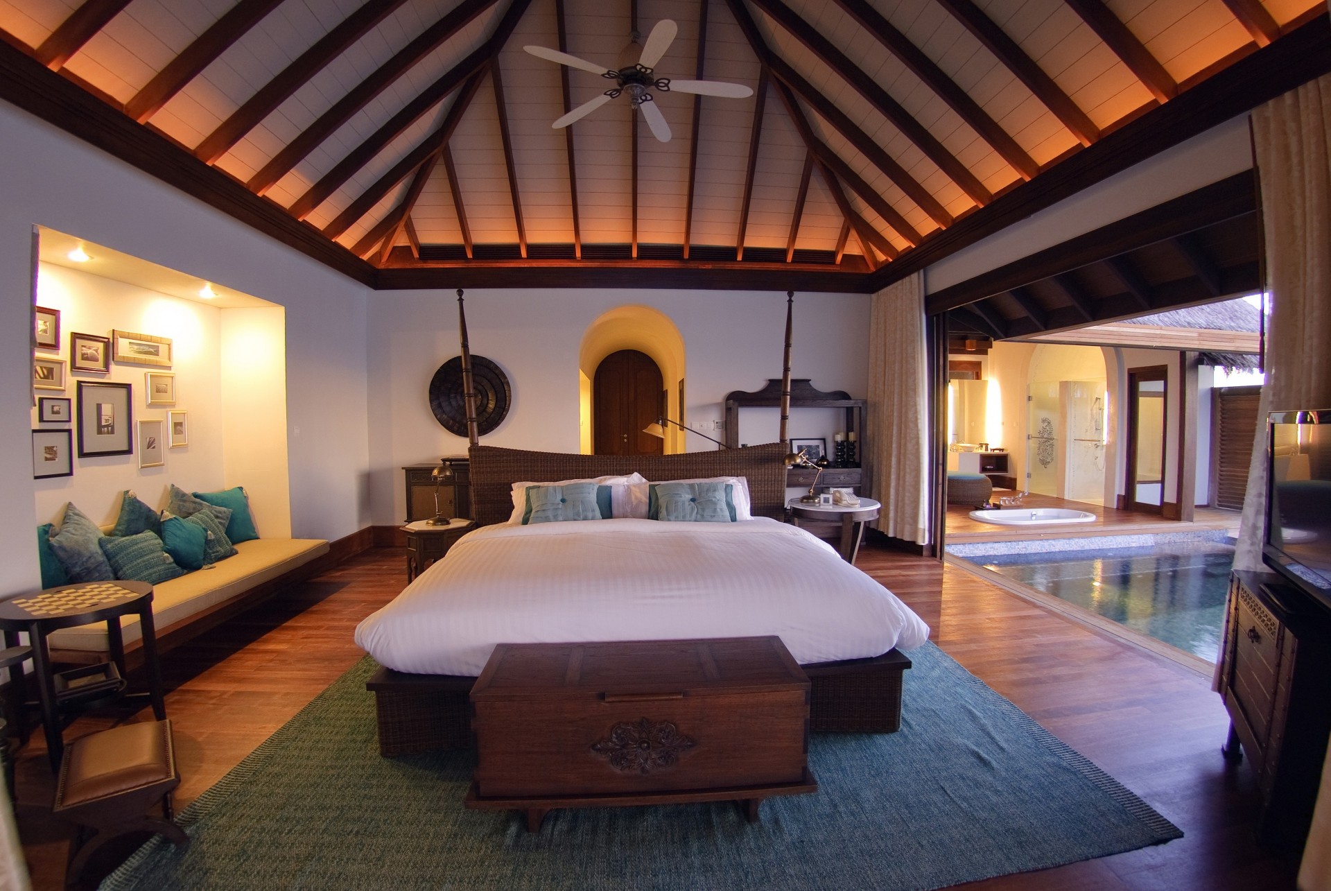 lighting pool salon bedroom villa