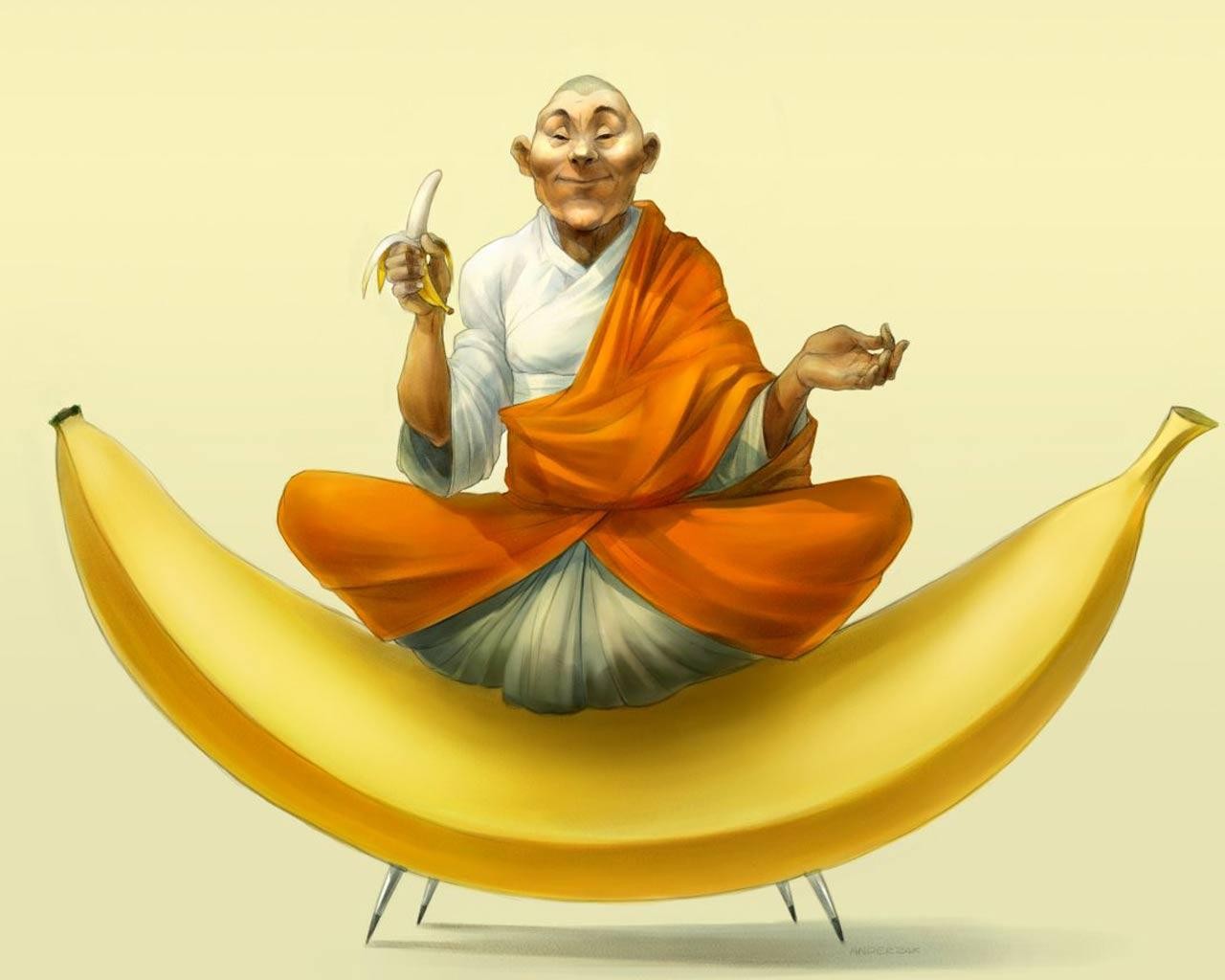 figura umore banane yogi asana