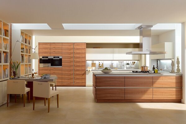 Kitchen design project in a modern style