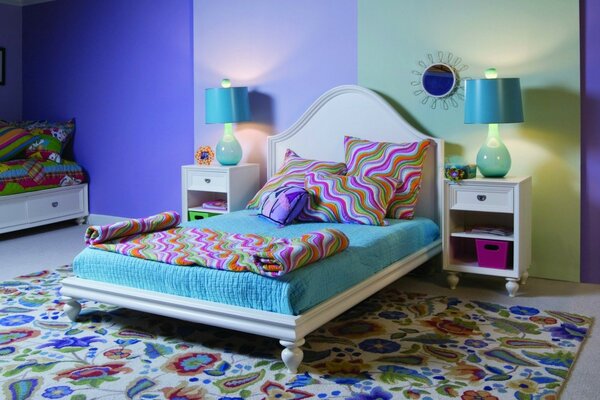 Children s room with two beds