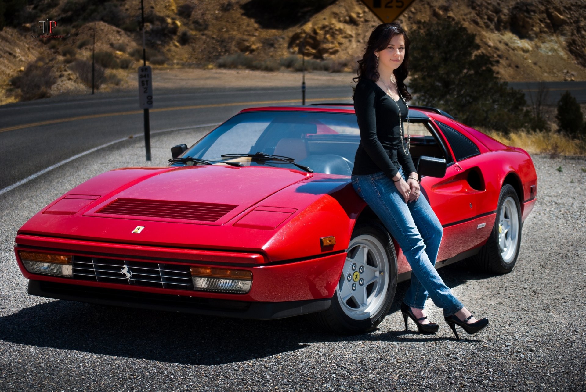 ferrari 328 gts 1986 mädchen