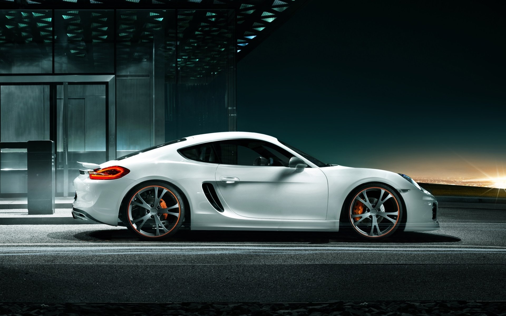 techart porsche cayman porsche cayman tuning side view