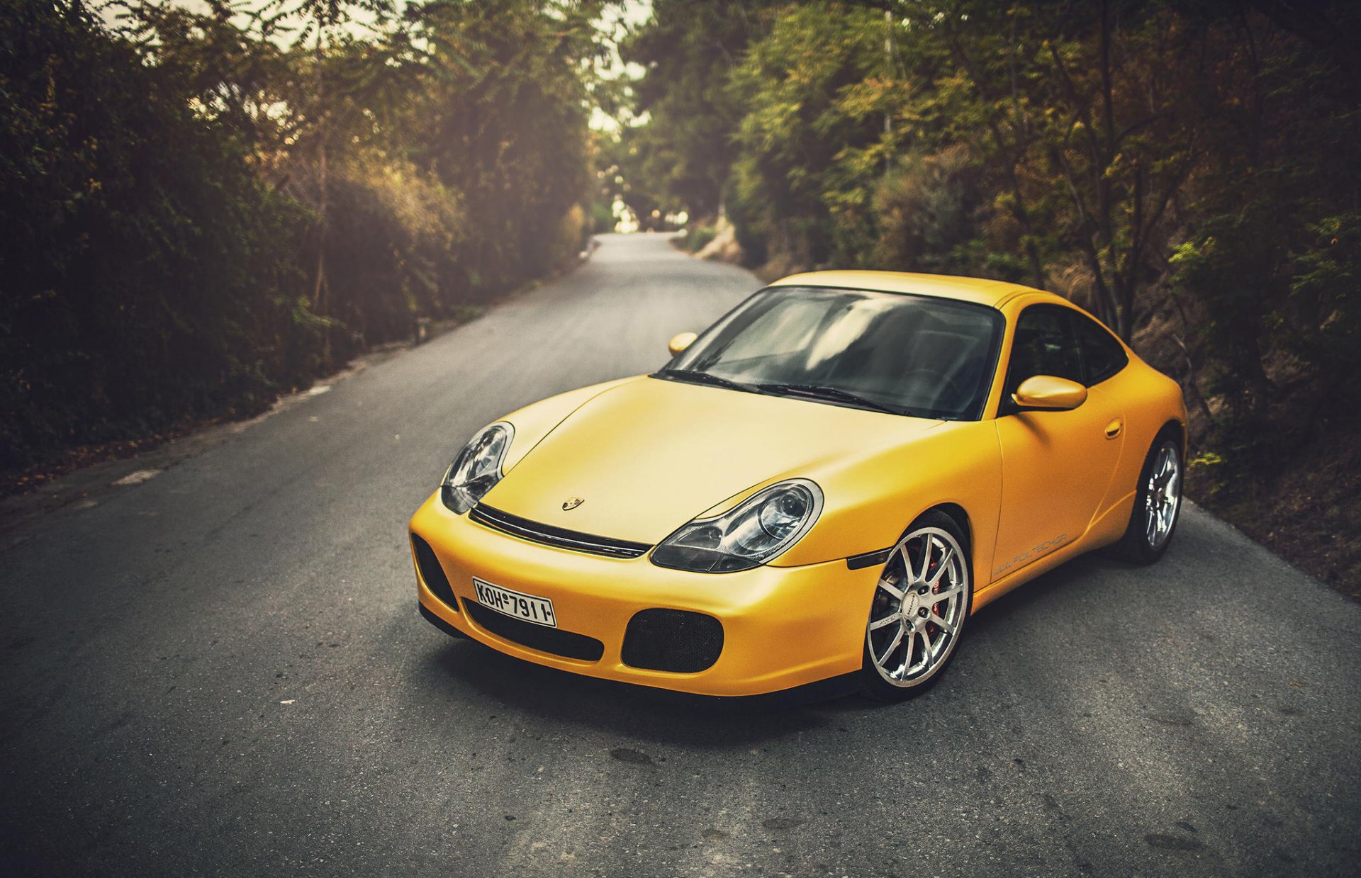 porsche carrera salvajismo amarillo porsche