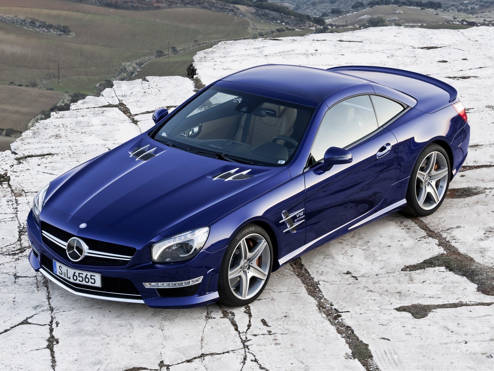 auto tapete mecedes sl65 amg 2012 auto mercedes benz sl65 amg blau neu