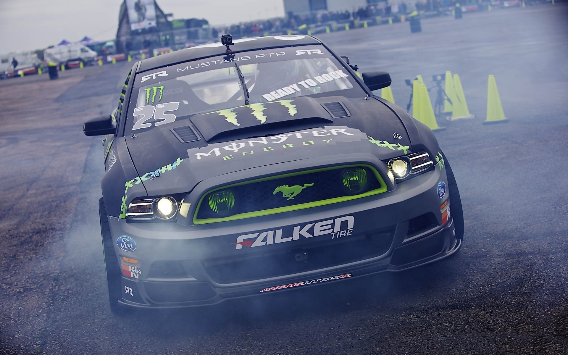 форд мустанг falken monster energy gymkhana дрейф