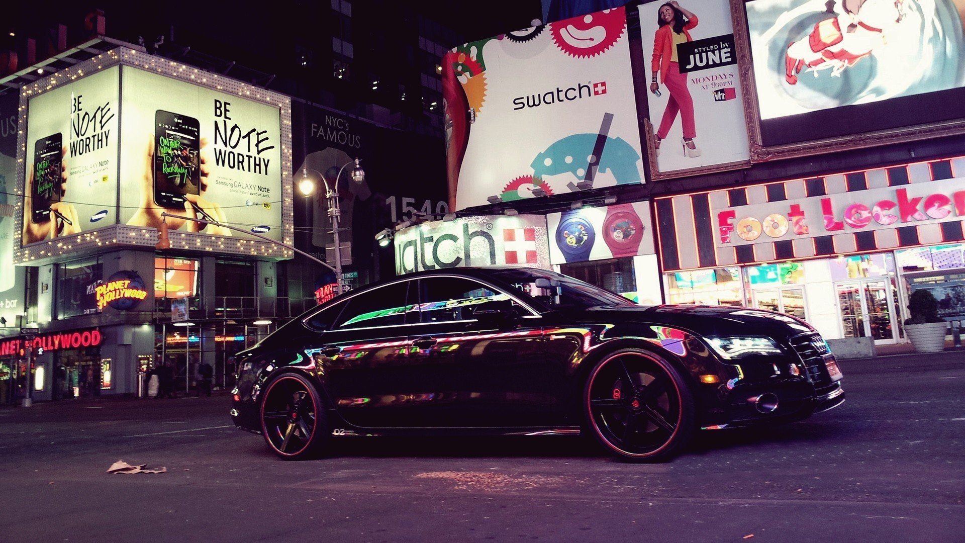 audi a7 voiture ville rue auto