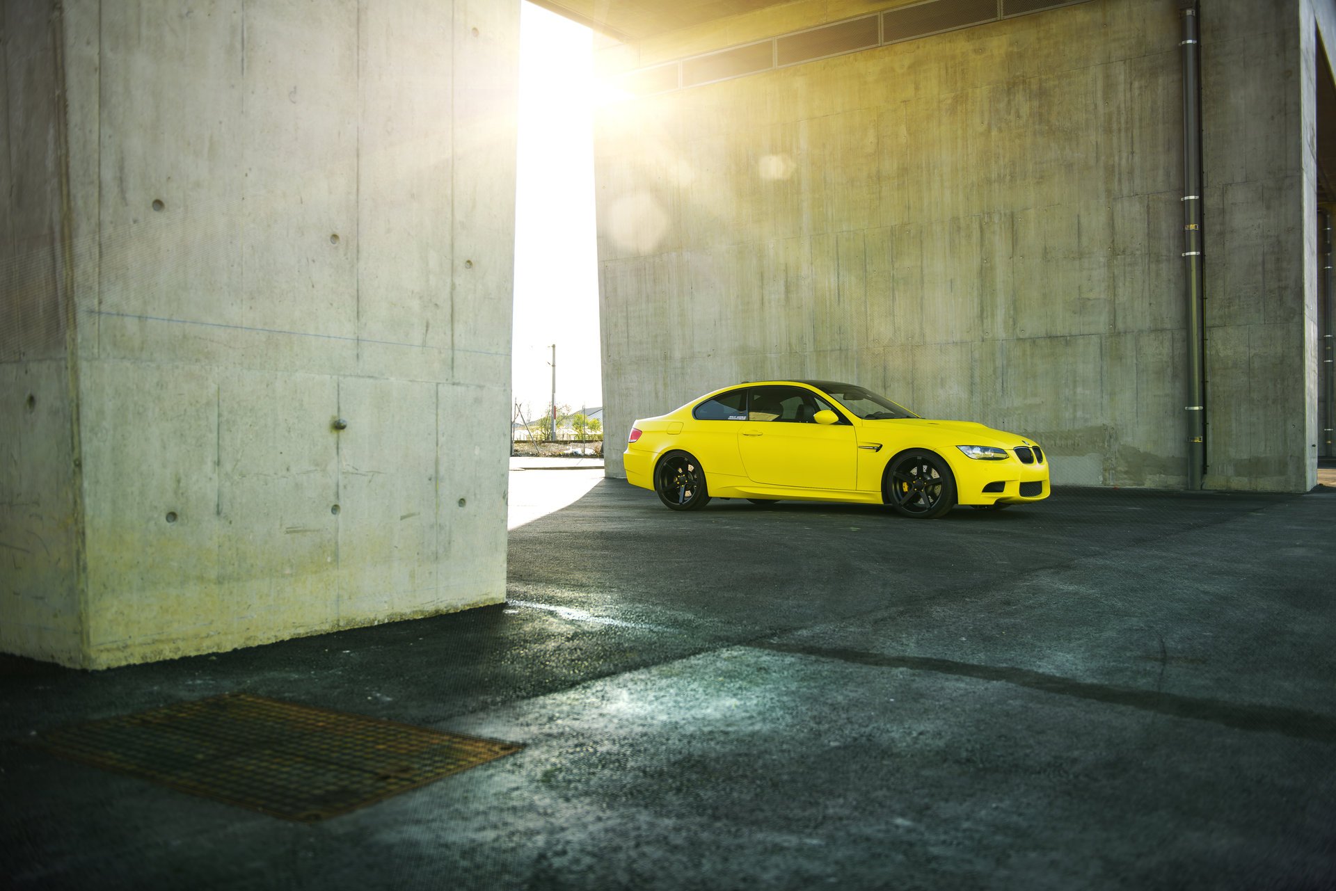 bmw e92 m3 profondo concavo bmw tuning giallo cerchi