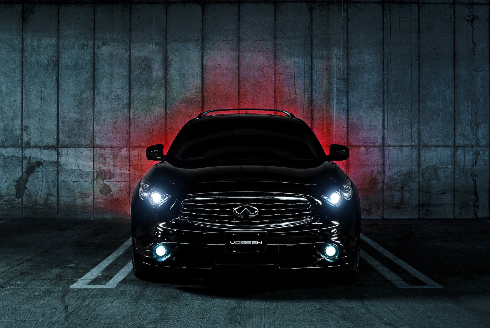 infiniti fx 35 s vossen black front infinity parking