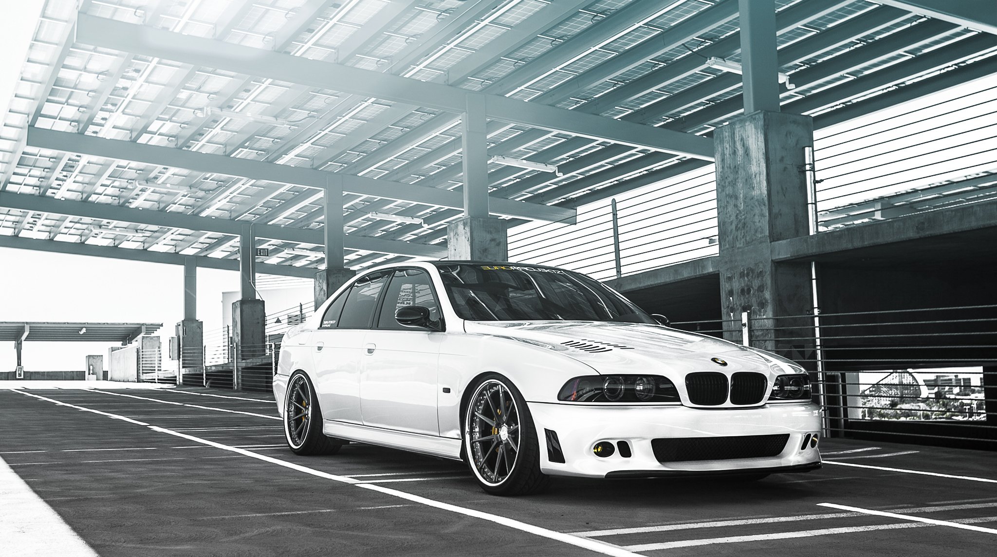 bmw m5 e39 тюнинг белый бмв седан 5 серия