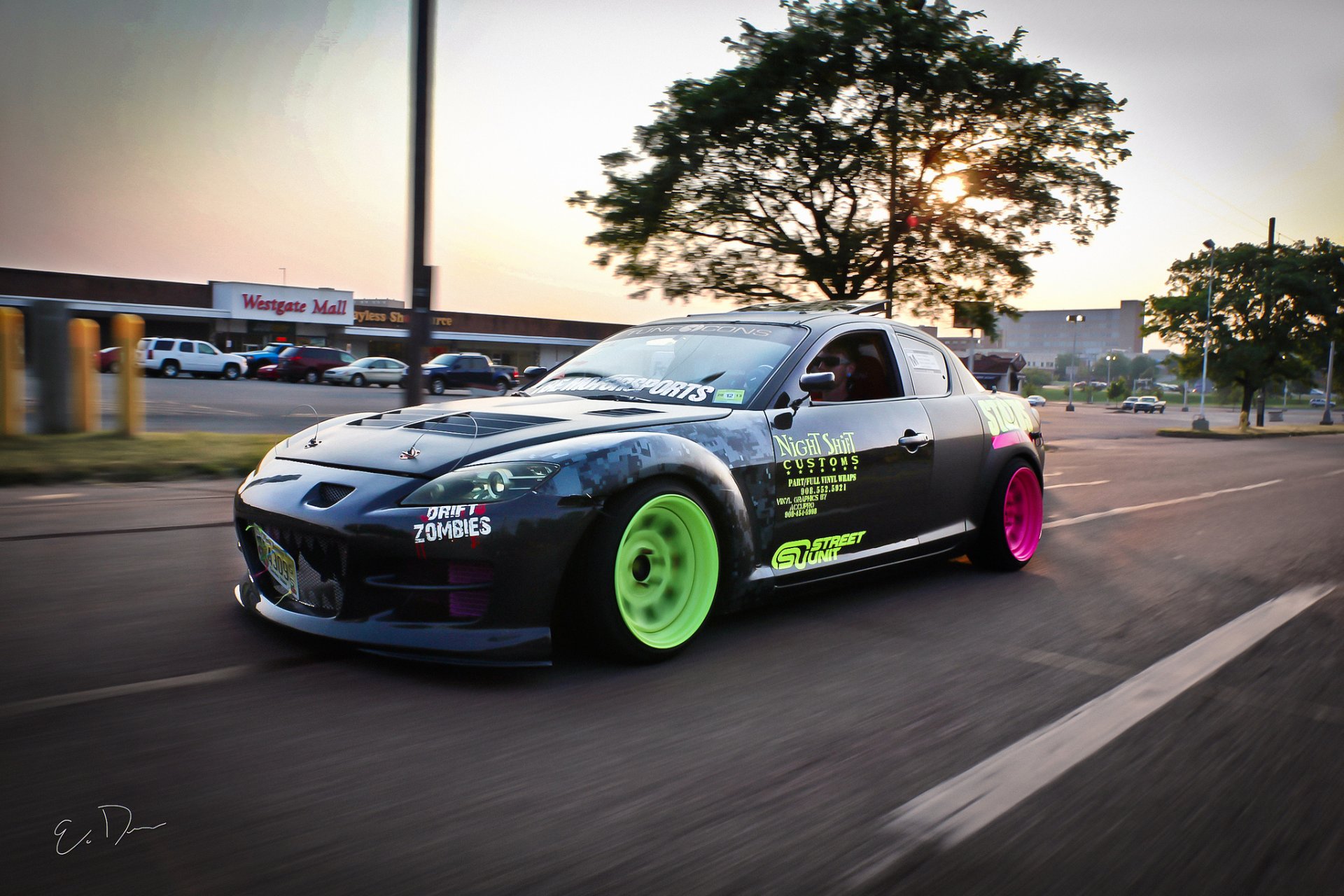 mazda rx-8 drift auto tuning sportwagen mazda auto