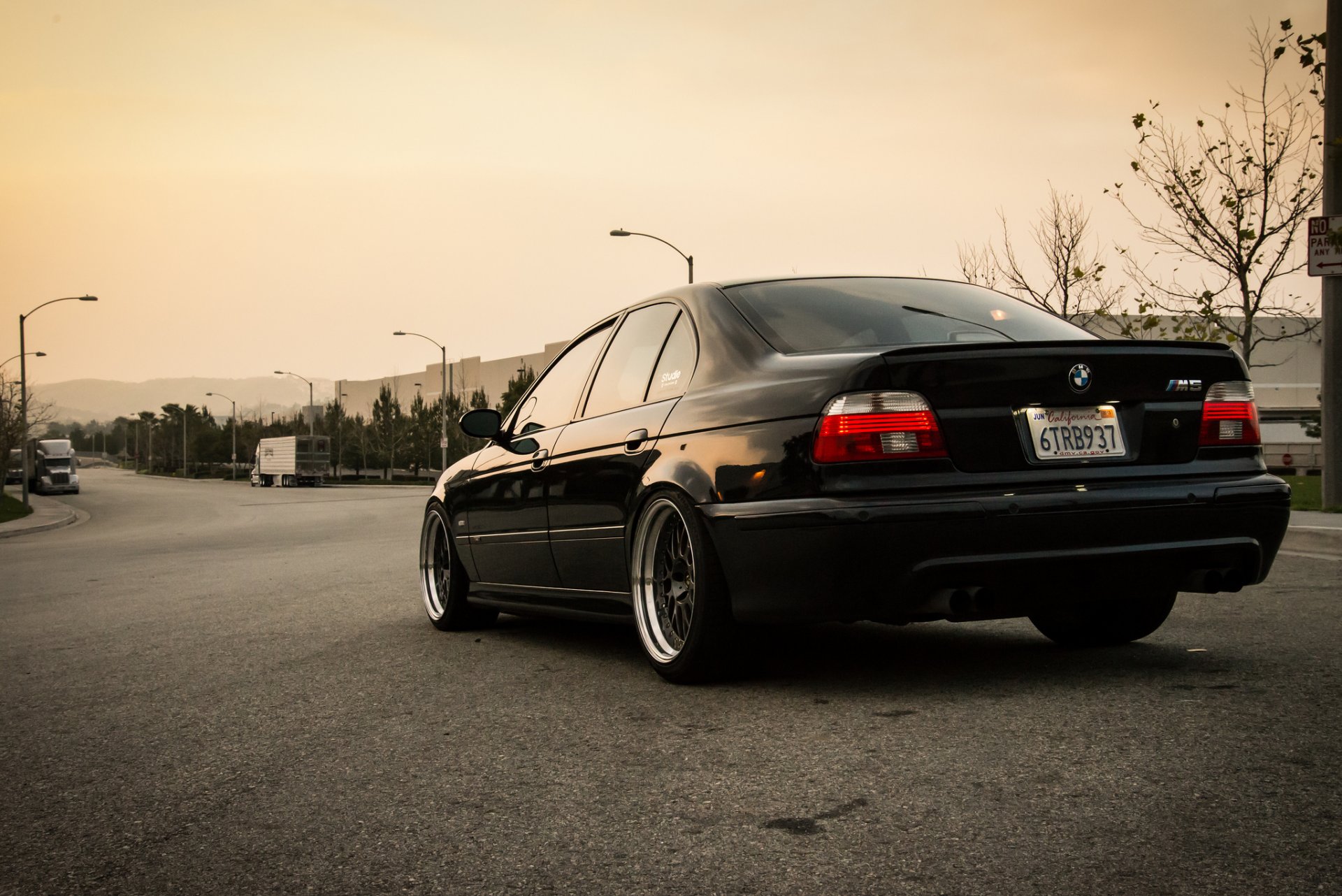 bmw e39 m5 bmw light bbs black tuning stance road