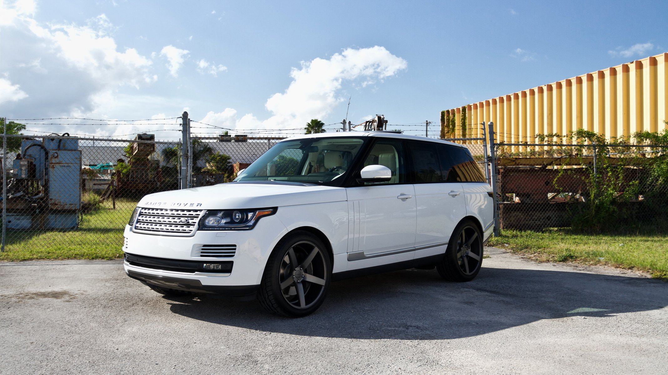 land rover range rover deporte blanco jeep frente