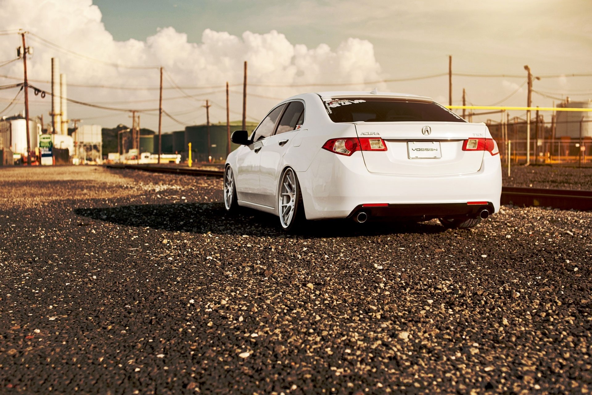 acura tl acura tuning drives gravel night rails railroad