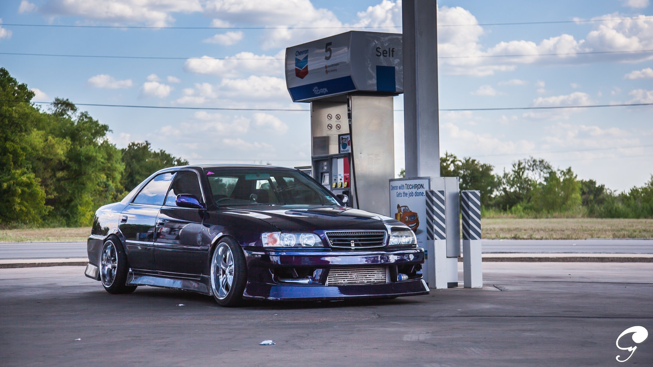 toyota chaser tuning blau tourer v toyota teaser tanken