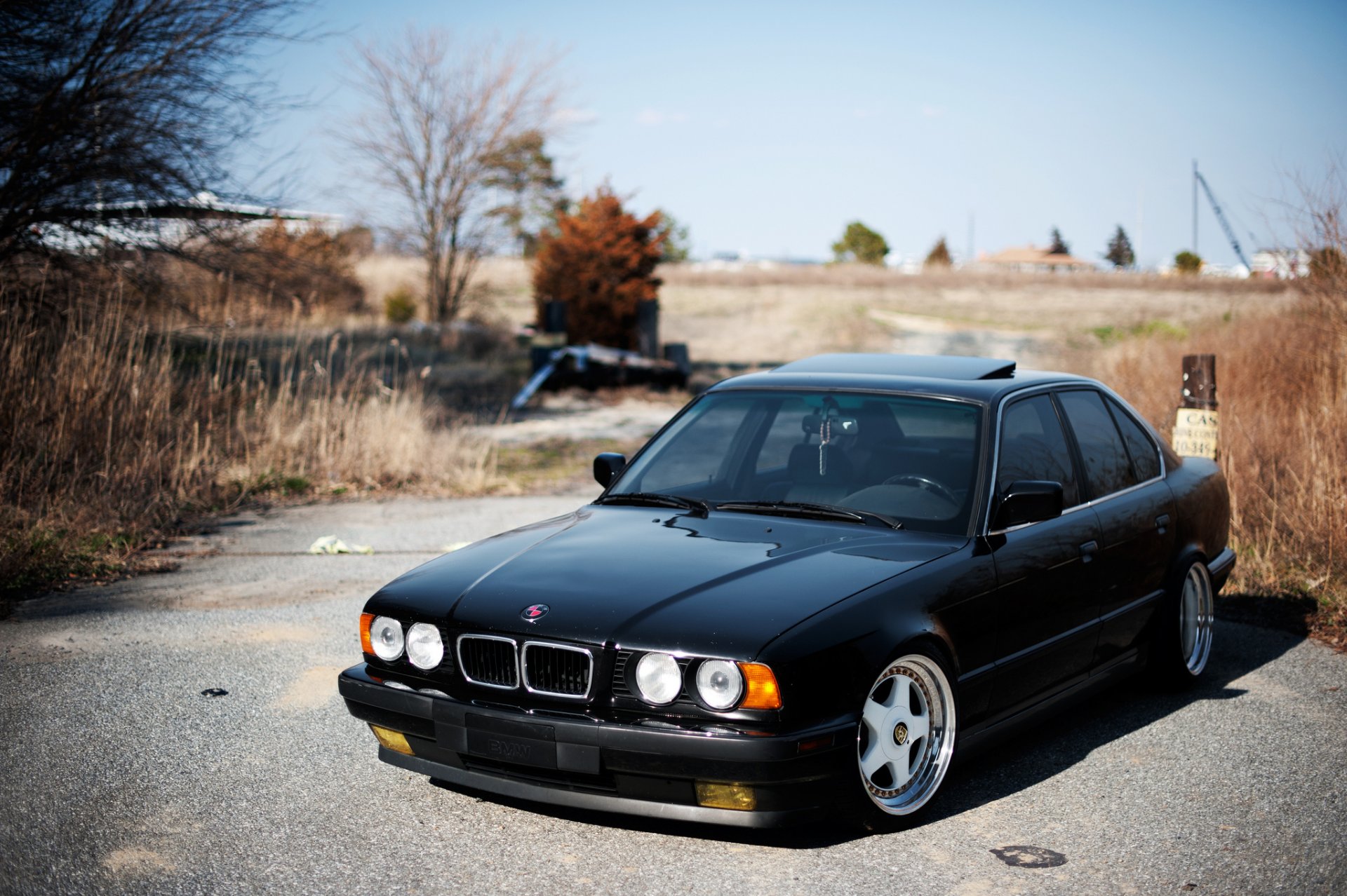 bmw e34 tuning czarny czarny