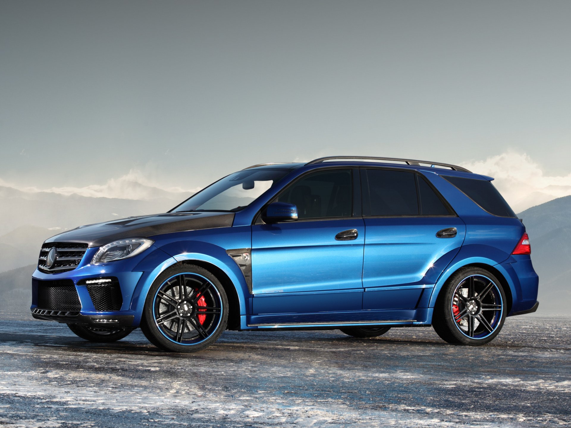 top car mercedes ml 63amg inferno blue