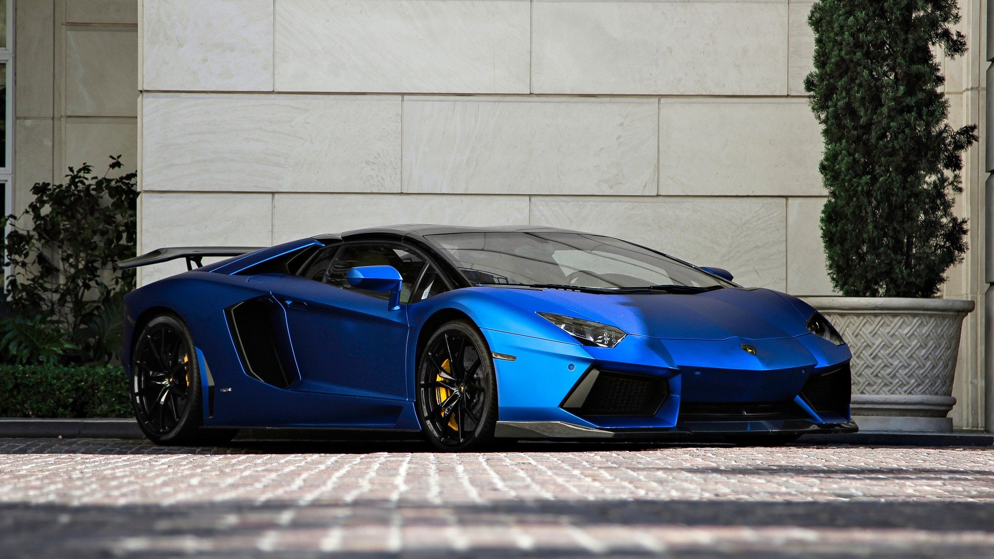 lamborghini aventador lp700-4 roadster azul mate