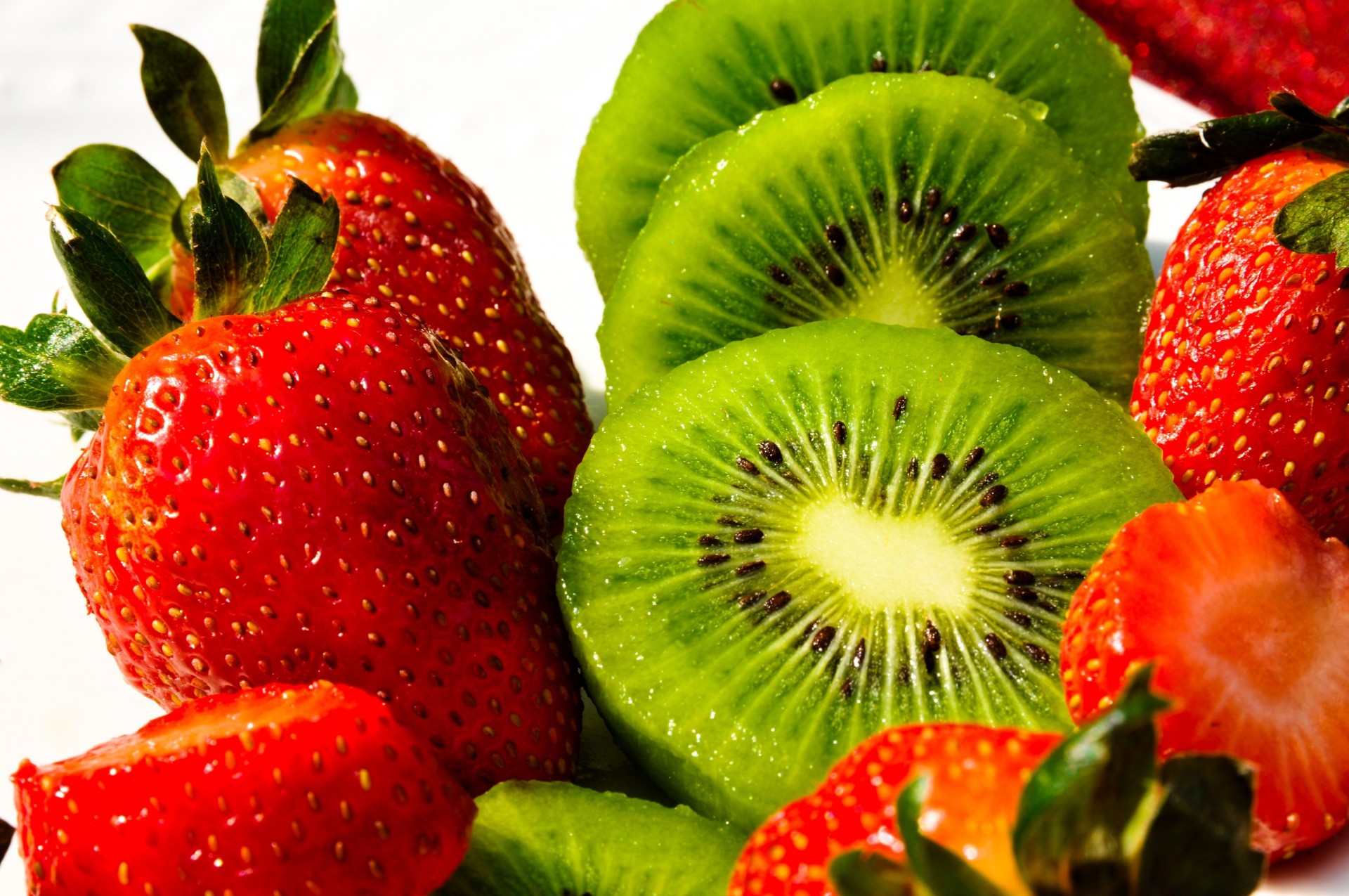 kiwi fruits fraises