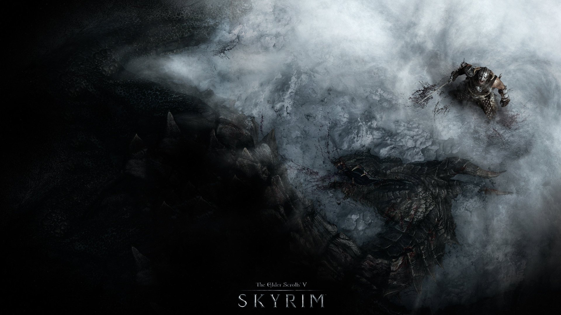 arte duwakin dragón skyrim nieve the elder scrolls montañas skyrim