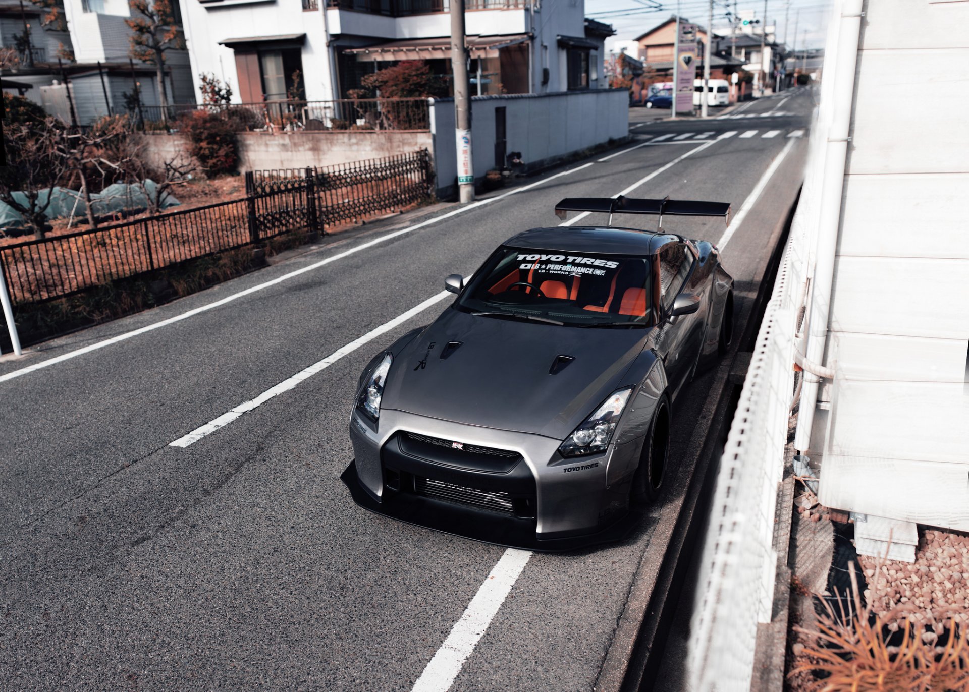 nissan gt-r tuning straße stadt japan