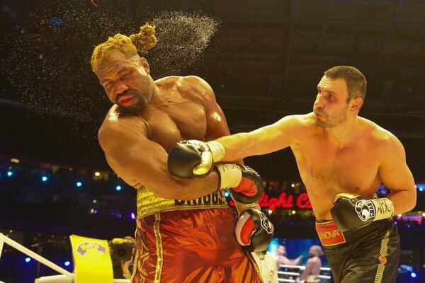 The stunning blow of boxer Klitschko