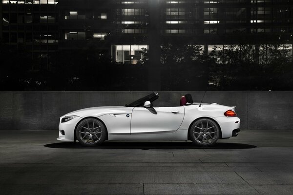 Night City convertible white BMW