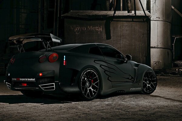 Gtr nissan black тюннинг