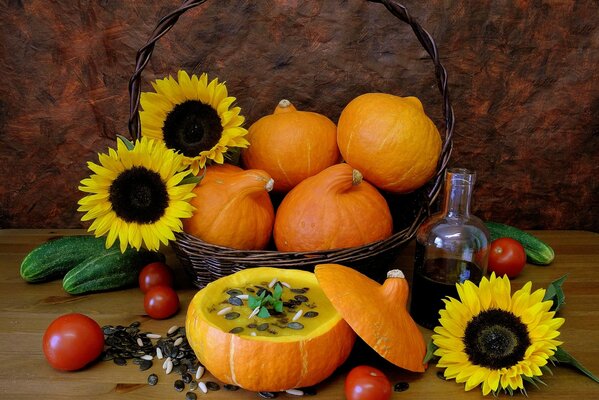 La sopa de puré de calabaza es una delicia de otoño