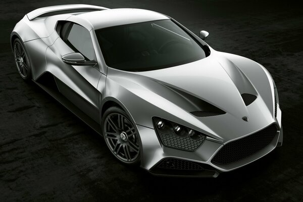 Zenvo car in gray tones