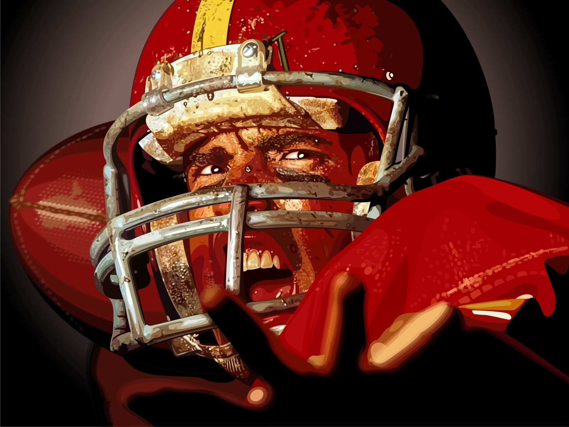 helmet athlete football rugby vector