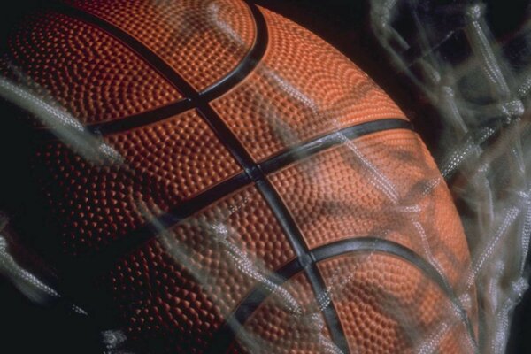 Pelota de baloncesto de cerca