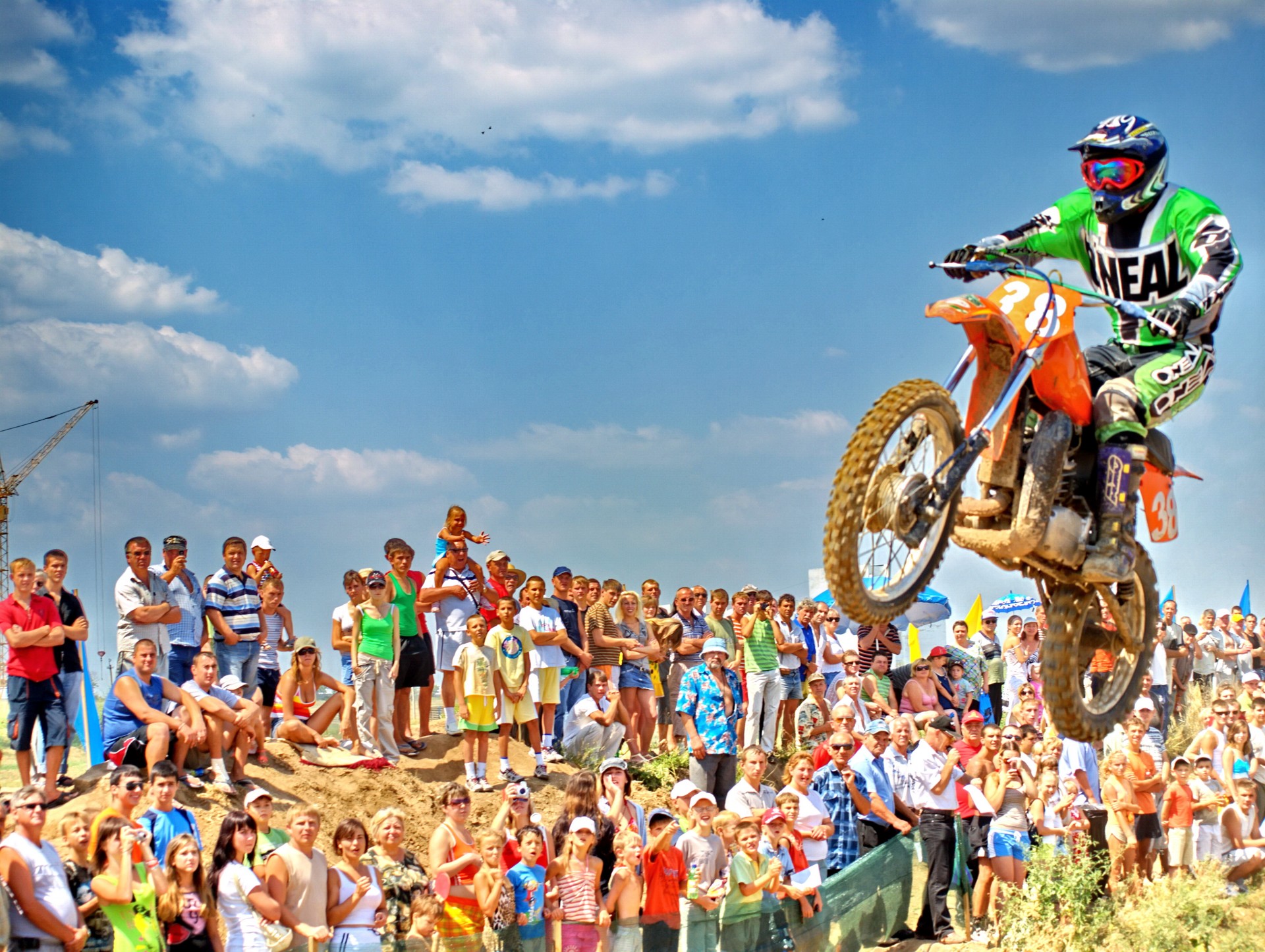 deportes motocross espectadores motocicleta