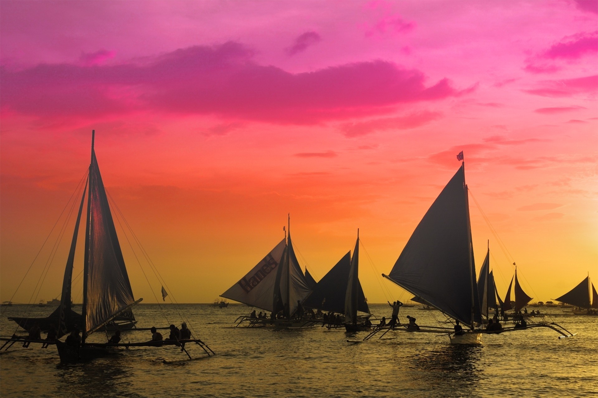 ky sunset philippines boracay sports on the fly sea