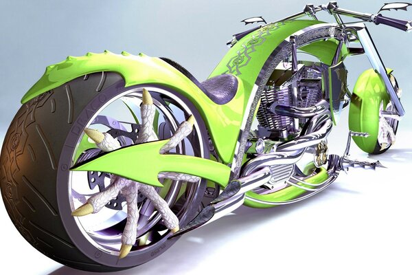 Fantastyczny motocykl concept art