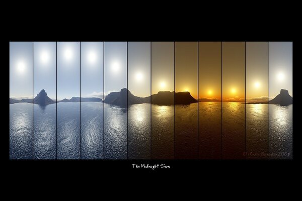 Słońce, morze i niekończący się gorrizont w niezwykłej fotografii
