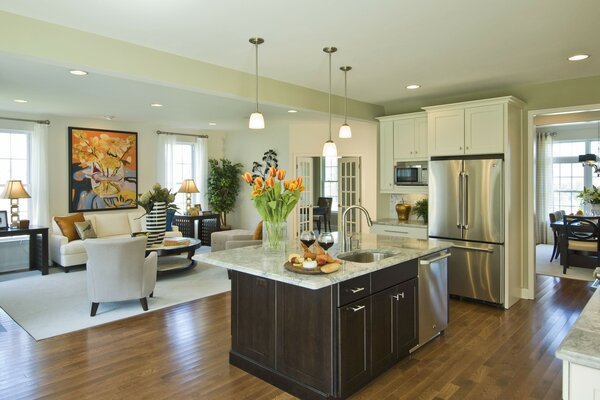 White kitchen design