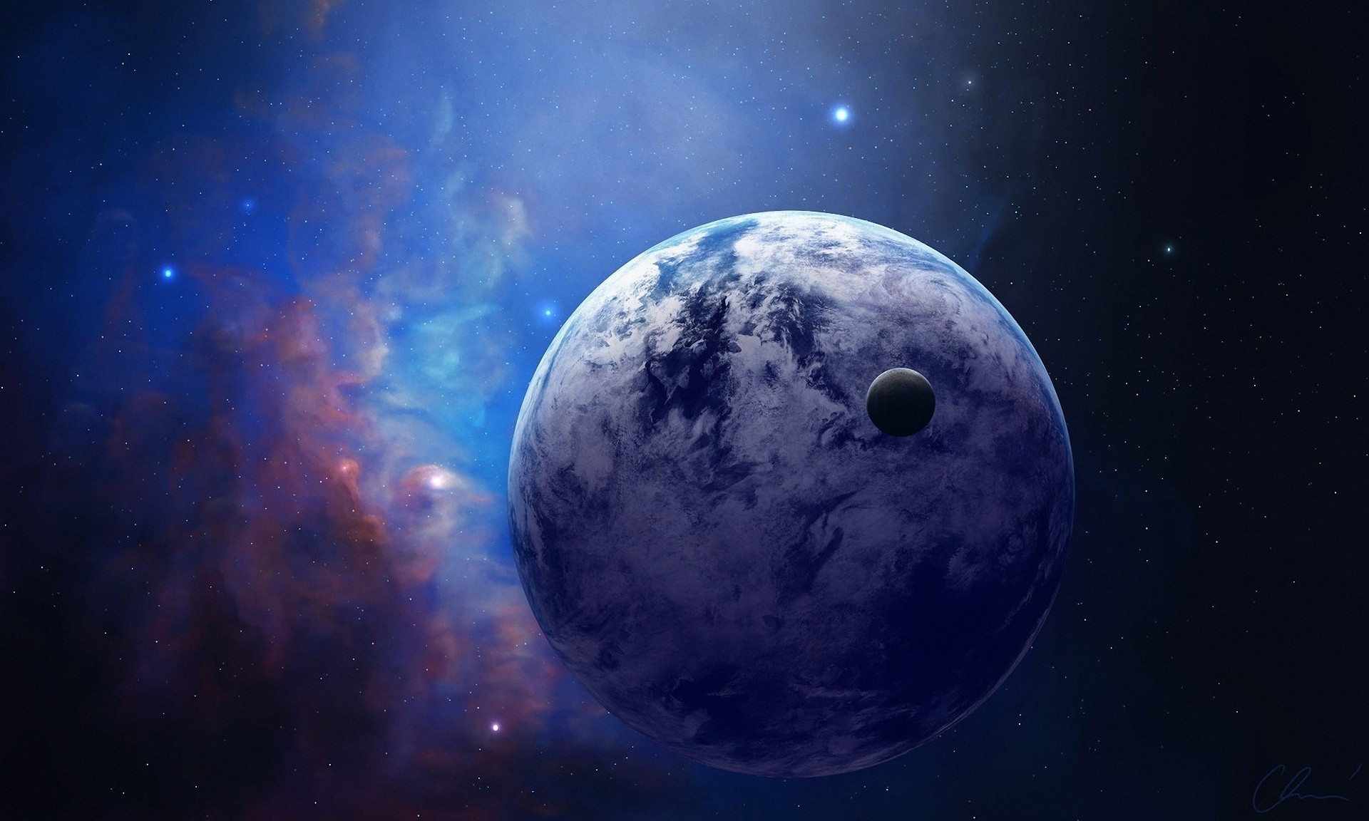 art nebula planet space