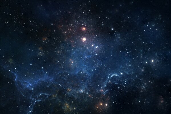 Immagine di bagliore e nebulosa nello spazio