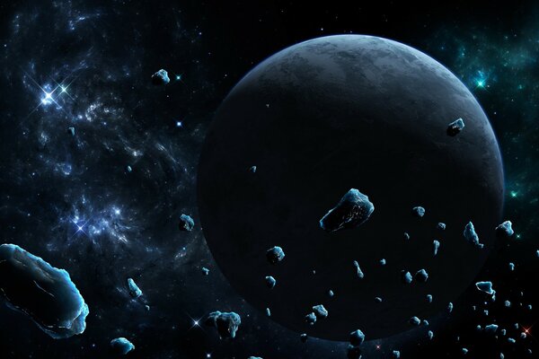 Planeta en el fondo del cinturón de asteroides