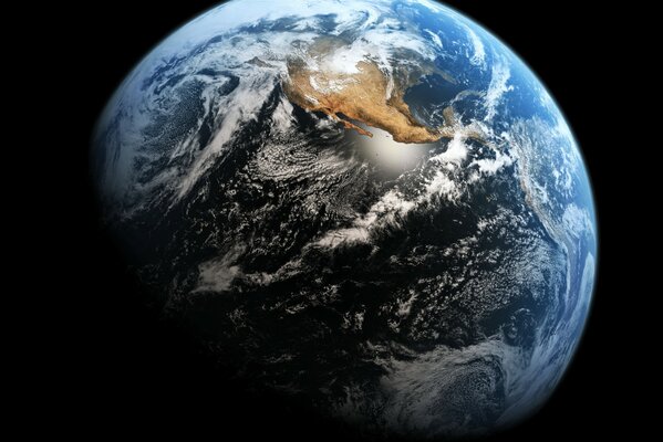 Earth from outer space, our blue planet