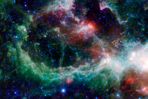 Piękne zdjęcie o tematyce kosmicznej gwiazdy mgławica serce