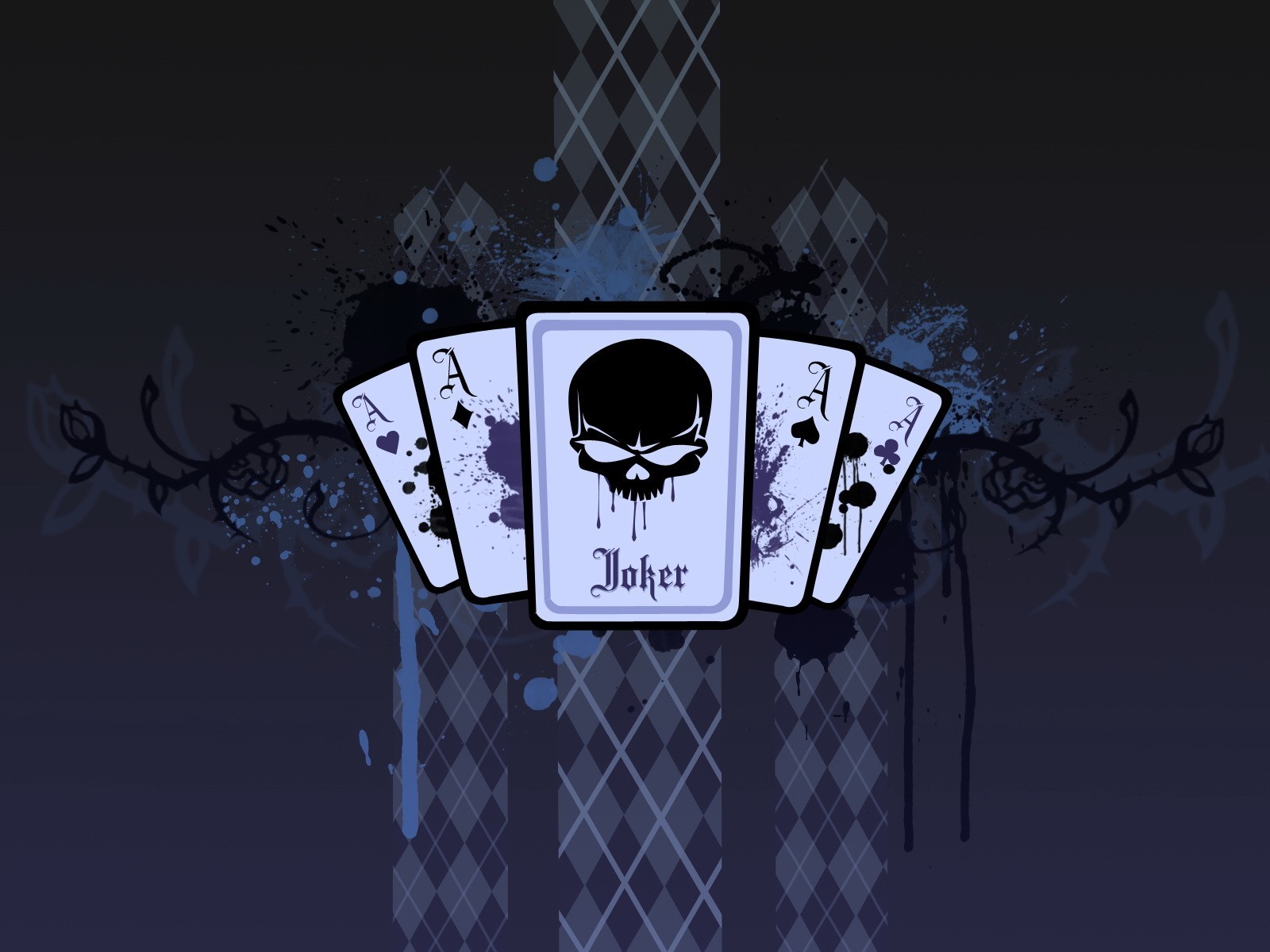 karten joker blau