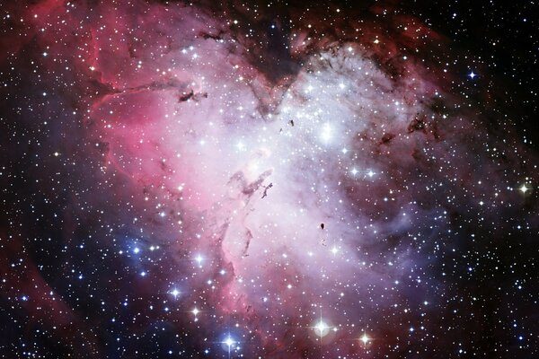 Nebulosa cosmica del bagliore delle Stelle nello spazio