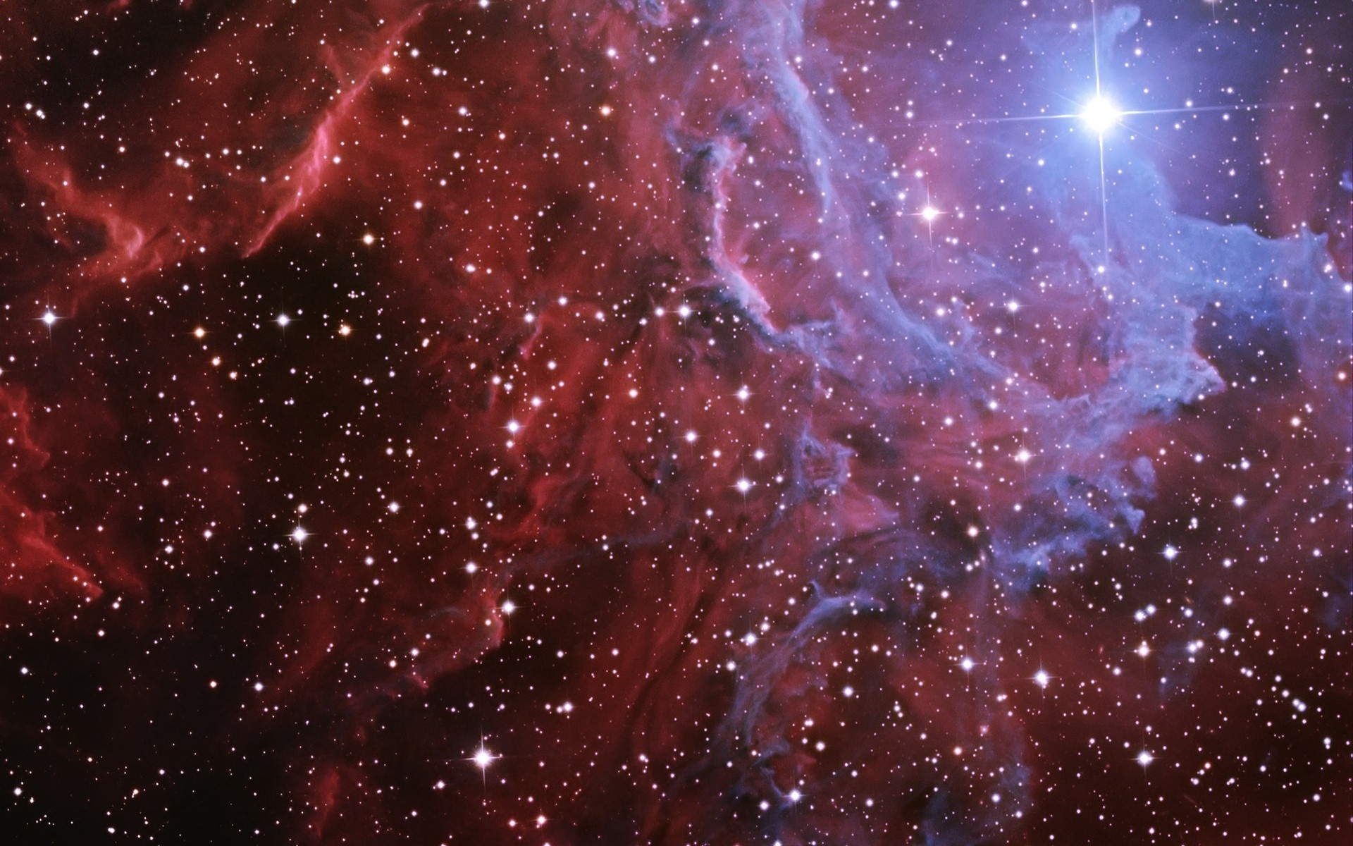 flame ic 405 nebula flaming star